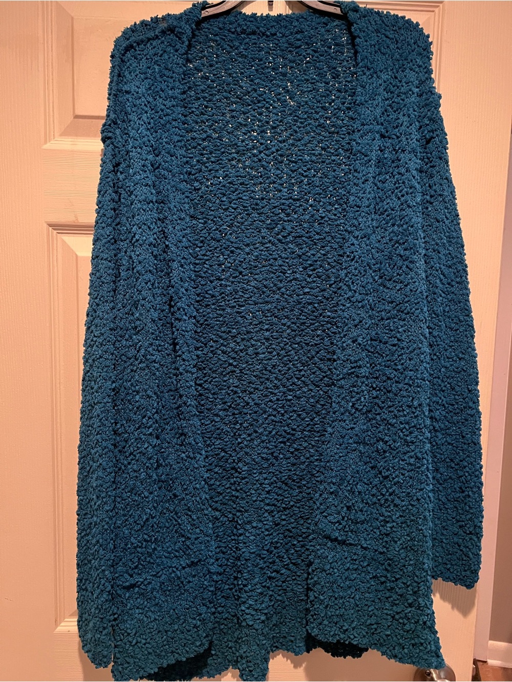 Zenana Outfitters Teal Chunky Open-Front Cardigan